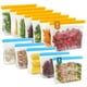 thumbnail image 1 of Bolsas reutilizables para almacenamiento de alimentos IDEATECH, paquete de 12 galones/cuarto de galón, 1 of 6