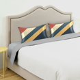 thumbnail image 3 of Yayeee Pillowcase Standard Size Set of 2 Satin Wrinkle Resistant Pillow Case, Beige Stripes, 3 of 7