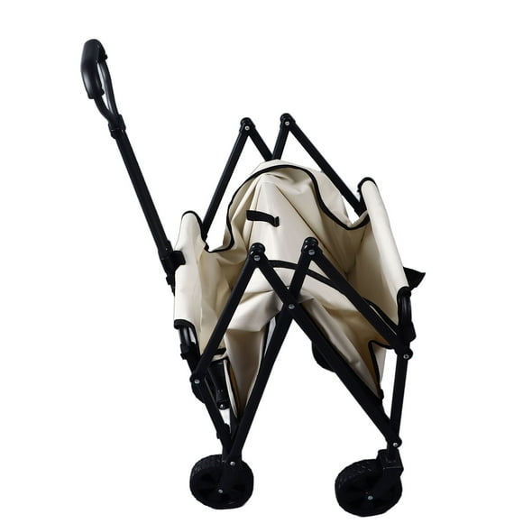 Foldable Wagon Cart, Large Capacity Heavy Duty Portable Utility Grocery Wagon for Camping