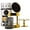 Gold W/ Insert (Old Model), variant on ALEC {Old Plastic Model} Clear Hurricane Automatic Candle Holder & Extinguisher with Rechargeable Timer Lid & Stand | Large Bronze Pillar & Votive Candle Holders
