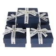 thumbnail image 2 of 5 uds caja cuadrada pequeña cinta Bowknot joyería regalo para bodas cumpleaños Azul (6.2cm) Hugo Caja de la cinta de la joyería, 2 of 10