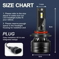thumbnail image 4 of For Chevy Silverado 3500 HD 2007-2019
,Led Headlight Bulbs 9005 High Beam White 2pcs, 4 of 11