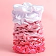 thumbnail image 2 of CNKOO 15 Pcs Chouchous Roses en Satin Doux Cordes à Cheveux Porte-Queue de Cheval Bandes Sucrées pour Femmes, 2 of 6