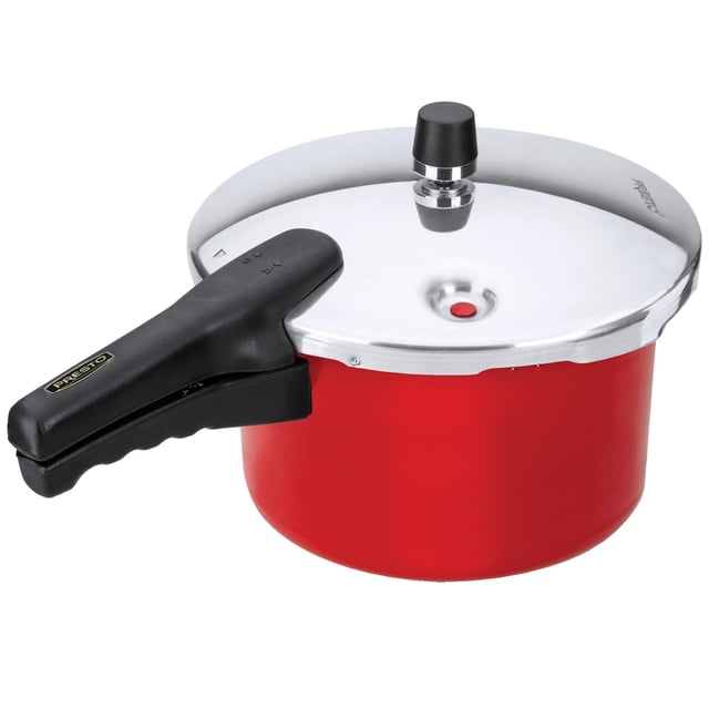 Olla Express® Premier de 7 litros Presto de 3 Piezas de Aluminio Color Rojo con 7 Sistemas de seguri Presto 99046
