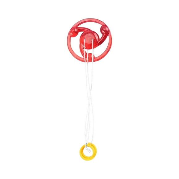 Nonluminous Spinning Wheel Toy Colorful Novelty Children Toy Pull Wire Flywheel Pull Toy Gift