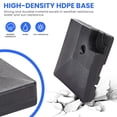 thumbnail image 4 of FUNDAZE 256 lbs Square Umbrella Base 4 Piece Fillable Weighted Base for Cantilever Offet Umbrella Black, 4 of 7
