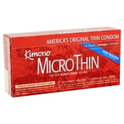 Kimono Micro Thin Lubricated Latex Condoms - 12 ct