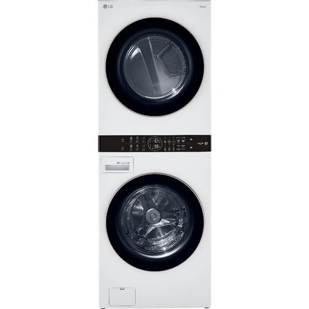 LG 4.5 cu. ft. Washer and 7.4 cu. ft. Gas Dryer WashTower with Center Control – Single Unit Front Load – Model WKG101HWA