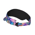 thumbnail image 2 of Balery Colorful Mushrooms Sport Wear Athletic Visor Sun Sports Visor Hat Visor Adjustable Cap for Women and Men (One Size), 2 of 8