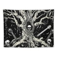 thumbnail image 5 of Skull Tapestry Tree of Life Tapestry Black and White Tapestry Snake Gothic Tapestry Moon Tapestry Wall Hanging for Room, Bedroom, 5 of 6