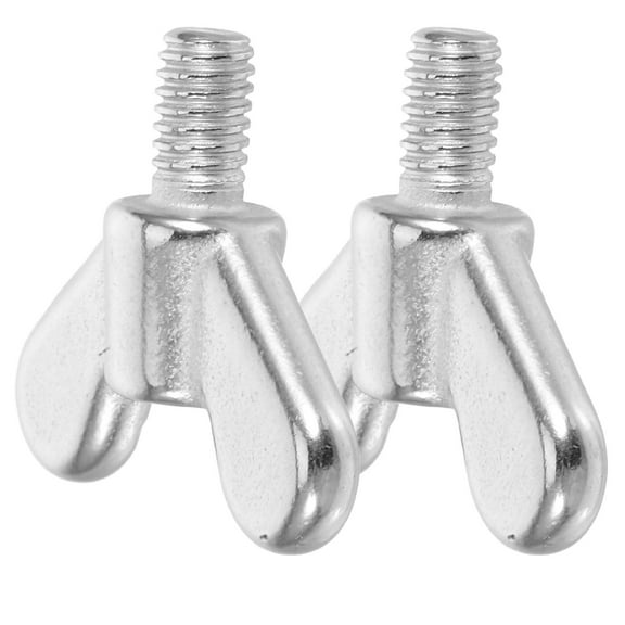 Hemoton 2pcs Stainless Nut Screws For Flagpole Mounting Hand Twist Screws For Secure Fastening Ideal For Furniture And Bed Frame Assembly