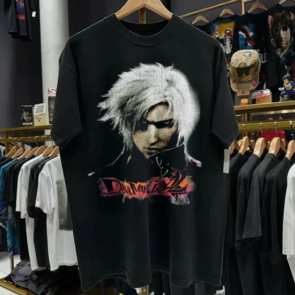 RARE RETRO DEVIL MAY CRY 2 BOOT T-SHIRT S-5XL