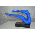 thumbnail image 6 of Modern Art Blue Ribbon Resin Statue -  Size: 25"L x 6"W x 13"H., 6 of 11