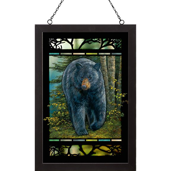 Wild Wings Rocky Outcrop - Bear Stained Glass Art