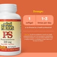 thumbnail image 3 of Natural Factors, Phosphatidylserine, Support for Memory, Concentration and Brain Functions,Soy and Gluten Free, 60 Softgels, 3 of 7