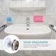 thumbnail image 4 of 2Pcs Stainless Steel Magnetic Soap Holder, Hanging Bar Soap Dish with Suction Cup, Wall Mount Soap Tray for Shower Bathroom Kitchen Sink, 4 of 5