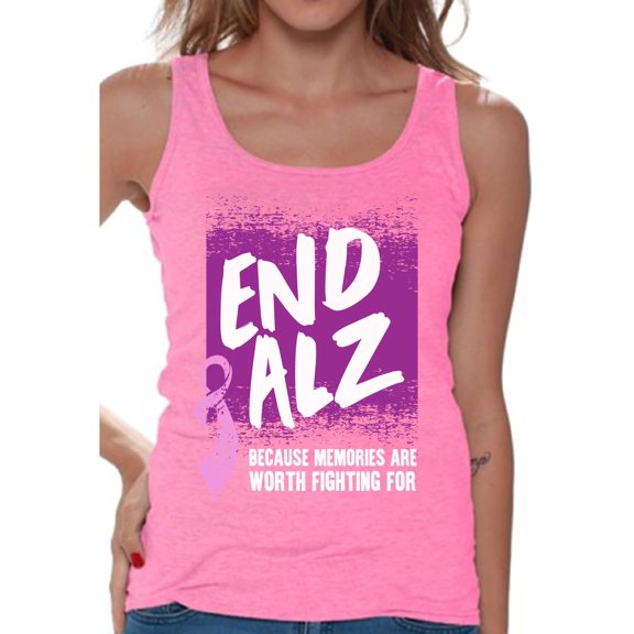 Awkward Styles Endalz Tank Top Shirt Alzheimer Shirts Alzheimers Awareness Clothes for Women Team Alzheimer Tanks Endalz Tshirt for Ladies Alzheimers Gifts Alzheimer Shirts Endalz Clothing Collection