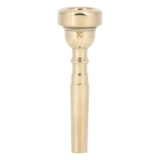 Boquilla de trompeta de latón duradera y elegante, accesorio profesional para instrumentos musicales, dorado 7C