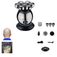 thumbnail image 1 of JUNWELL Rasoir Électrique pour Tête et Cheveux - Freebird - Ultimate 7 Têtes de Coupe Sans Fil, Humide/sec, Tête de Mort, Rasoir Étanche avec Lames Rotatives, 1 of 7