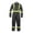 Dark Gray, variant on Flame Resistant Hi Vis Reflective Coverall with Leg Zipper (Large, Dark Gray)