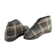 thumbnail image 4 of Sleepers Mens Jed II Thermal Zip Check Bootee Slippers, 4 of 5
