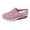 Pink, variant on XEGLSBU Women's Mesh Stretch Knitted Air Cushion Mule Clogs Fashion Comfortable Closed Round Toe Breathable Slip On Wedge Orthopedic Mules Sneaker for Summer Casual Beach Walking Slippers