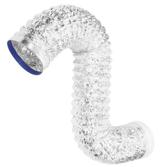 Phenofice 1Pcs Silver Aluminium Foil Flexible Exhaust Hose for Kitchen Appliance and Bathroom Ventilation 59.1x6.5x6.5in