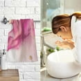 thumbnail image 6 of Coolnut Pink Gold Marble Hand Towels 2 Pieces, Cotton Bath Towel for Drying Face Hands Body Decorative Water Absorbent Lightweight Towels for Bathroom Ktichen Travel Gym, 16"x28", 6 of 6
