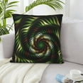 thumbnail image 5 of LNWH Decorative Pillow Covers, Black Fractal Texture Square Sofa Decorative Knit Pillow Case, 16"x16", 5 of 8