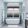 thumbnail image 4 of Natural Landscape Kitchen Curtains Valances and Tiers Set of 3 Pastoral Mountain Country Cloud Field Gradient Color Tier Curtains and Valance with Rod Pocket for Small Windows, 27.5"x24", 4 of 9