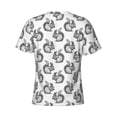 thumbnail image 6 of Vsdgher Black Squirrel Print Men's Dry Fit Mesh Athletic Shirts Moisture Wicking Tennis T-Shirt Tops, 6 of 9