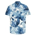 thumbnail image 6 of ZCFZJW Fashion Mens Hawaiian Tops Tropical Print Summer Short Sleeve Button Down Graphic T-Shirts Loose Regular Fit Casual Holiday Vacation Beach Shirts Multicolor#09 L, 6 of 6