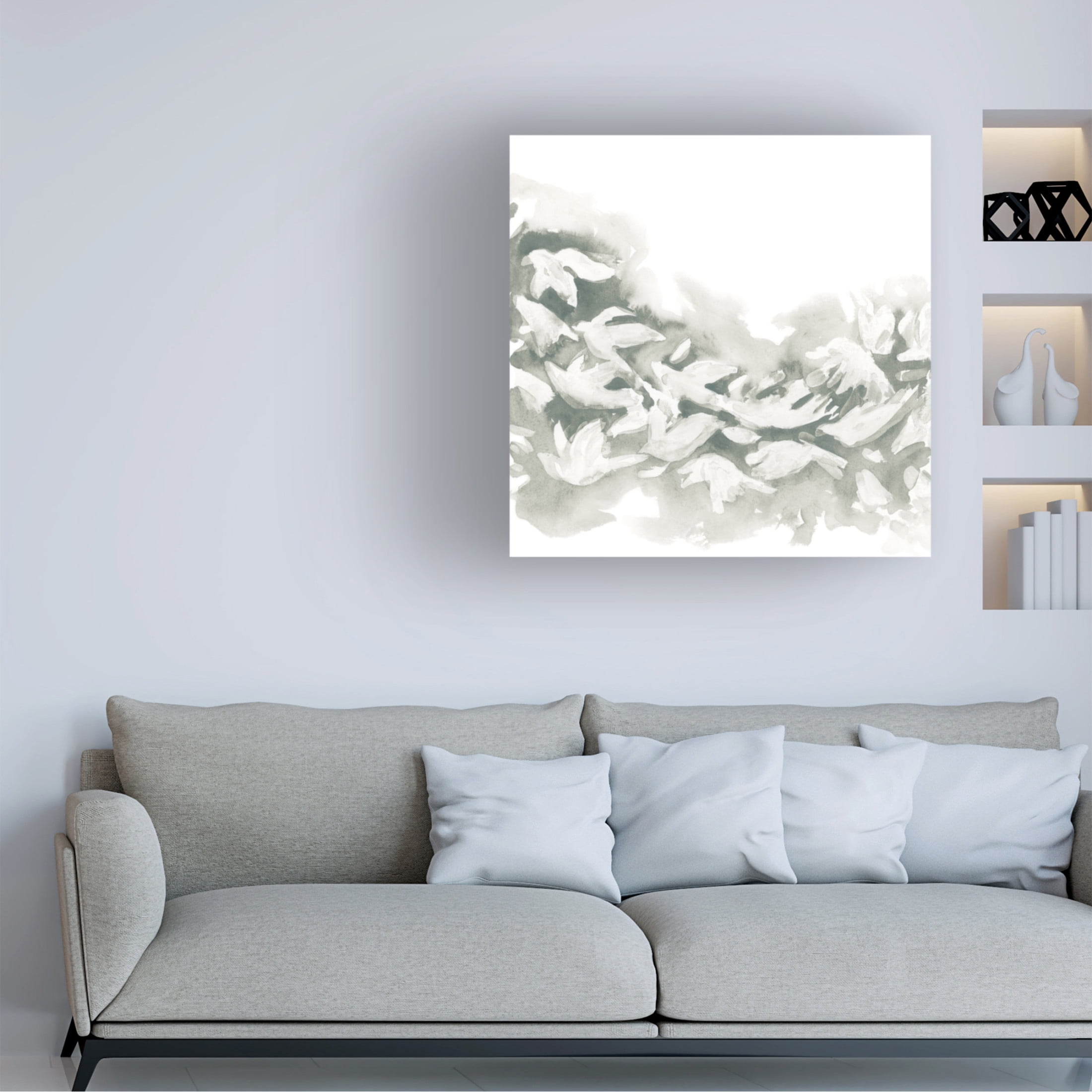 Trademark Fine Art June Erica Vess Carbon Flock II Canvas Wall Art
