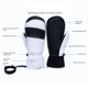 thumbnail image 3 of Guantes de Snowboard de Invierno, Resistentes Al Viento y Cálidos, para Exteriores, Guantes de Esquí Impermeables con Pantalla Táctil, Color Negro y, 3 of 5