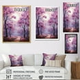 thumbnail image 4 of Designart "Amethyst Riverbed Oaks I" Tree Oak Floater Framed Wall Art Living Room, 4 of 5
