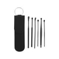 thumbnail image 1 of Kit de herramientas para limpiar cerumen portátil de 6 piezas Unique Bargains en negro, 1 of 6