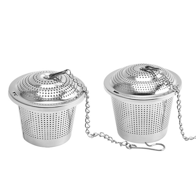 Filtro infusor de bola de té de acero inoxidable para remojar té de hojas sueltas, teteras, tazas de té y café