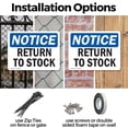 thumbnail image 3 of (2 Pack) Return To Stock OSHA Notice Sign 24 Inch X 18 Inch Indoor / Outdoor Rust-Free Aluminum Metal Signs for Workplace, Workshop, and Construction Site, Made in the USA, 3 of 8