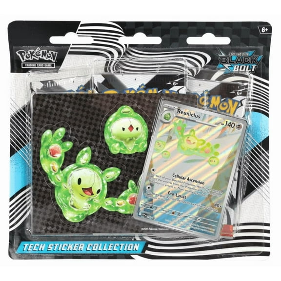 Pokemon TCG - Scarlet & Violet: Black Bolt Tech Sticker Collection!
