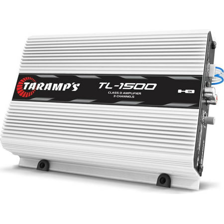 TARAMPS Three Channel High Power Car Audio Amplifier W/sub Output And Bass Boost 390 Watts