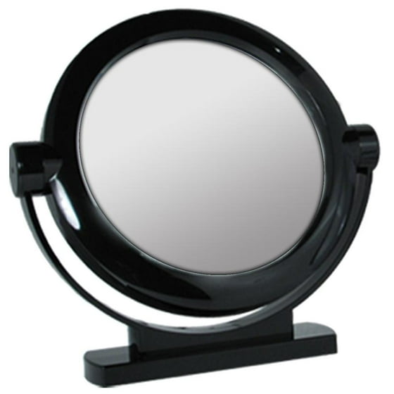 Black Large Stand Mirror With 1x 5x Magnification