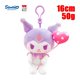 thumbnail image 1 of Sanrio-juguetes de peluche colgantes pequeños, muñecos de dibujos animados, Hangyodon, Kuromi, Pachacco, modelo Súper suave, relleno de algodón PP, regalos de cumpleaños para niñas, 1 of 5