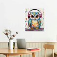thumbnail image 2 of JRXY  Happy Owl Family Canvas Prints Animal Painting Wall Decor Dad Mom and Kids Canvas Prints Wall Art Decor for Modern Home Child Bedroom Nursery 16x20in 16x20 in, 2 of 4