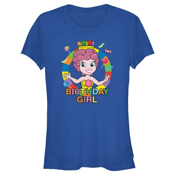 Junior's Candy Land Princess Lolly Birthday Girl Graphic T-Shirt