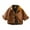 Coffee Color A, variant on WOLLED Boys Lapel Leather jacket 1-12Y Kids Toddler Casual Coats Baby Button Jacket