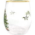 thumbnail image 4 of Christmas tree 19-ounce stemless wine glass, 4 sets, 22-carat rim design, perfect for drinking wine, whisky or juice. Multi-functional wine glass set, wine glass set., 4 of 7