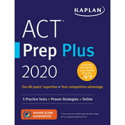 ACT Prep Plus 2020: 5 Practice Tests + Proven Strategies + Online, Used [Paperback]