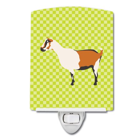

Caroline s Treasures BB7706CNL Alpine Goat Green Ceramic Night Light 6x4x3 multicolor
