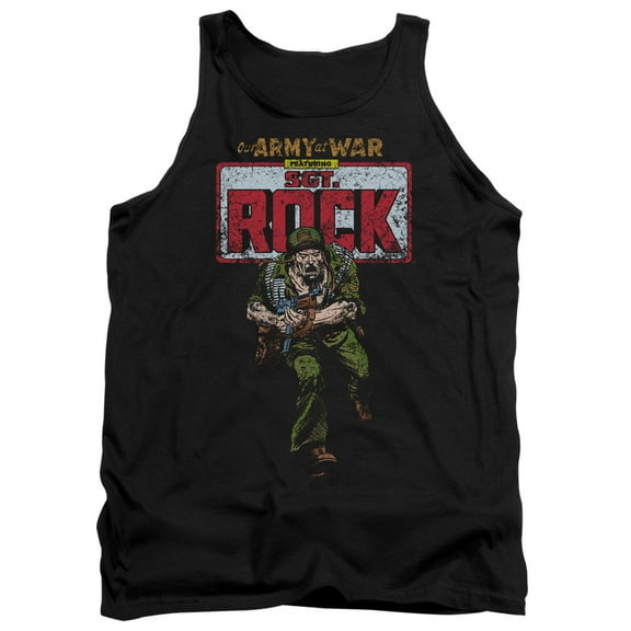 DC Comics Sgt Rock Adult Tank Top Black