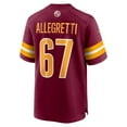 thumbnail image 3 of Men's Nike Nick Allegretti  Burgundy Washington Commanders  Game Jersey, 3 of 4